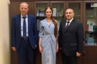 Фото: Встреча директора ИФХЭ РАН А.К. Буряка с участниками проекта &laquo;Путь в науку&raquo; Российской академии наук. 01.10.2024 года  /  &copy; 2024 ИФХЭ РАН